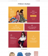 Baby Store Responsive Landing Page Template