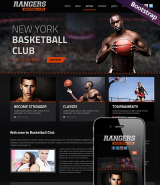 Basketball web template