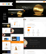 "Bitcoin CryptoCurrency" responsive Muse Template