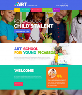 Children Art School Website Template