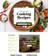 Cooking Responsive Landing Page Template