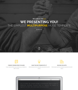 Multipurpose Parallax scrolling one page Muse template