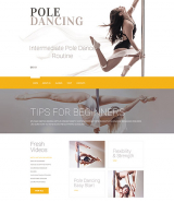 Dance Studio Responsive Website Template