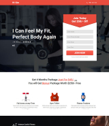 "Gym" Landing Page Muse Template