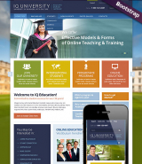 IQ University web template