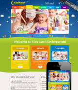 Kids Planet web template