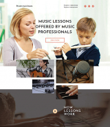 Music School Responsive Landing Page Template