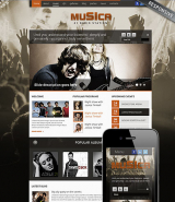 Music Theme web template