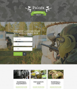 Paintball Responsive Landing Page Template