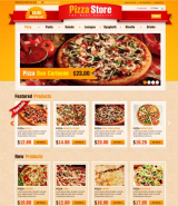 Pizza Store web template