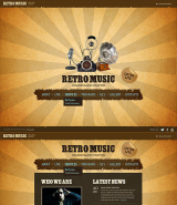 Retro Radio web template