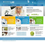 Science Lab web template