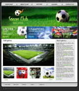 Soccer club web template