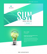 Solar Energy Responsive Landing Page Template