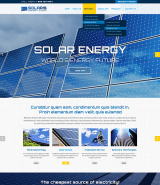 Solar energy web template