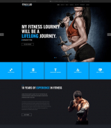 "Fitness club" stylish HTML web template for GYM