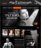 Tattoo design web template
