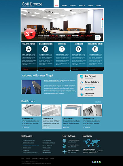 Air Conditioning web template