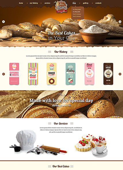 Bakery web template