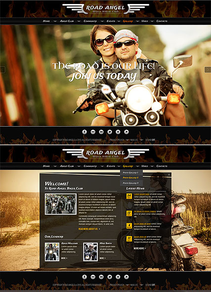 Biker Club web template