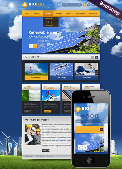 Bio Energy web template