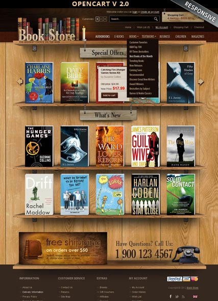 Book Store 2.0 web template