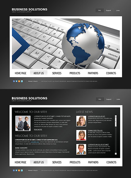 Business Solutions web template