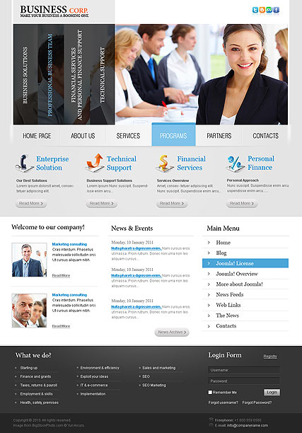 Business v2.5 web template