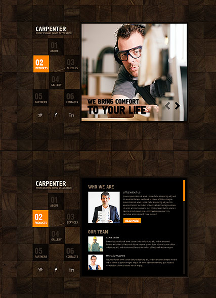 Carpenter web template