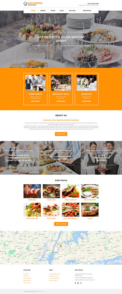 Catering Services Joomla Template