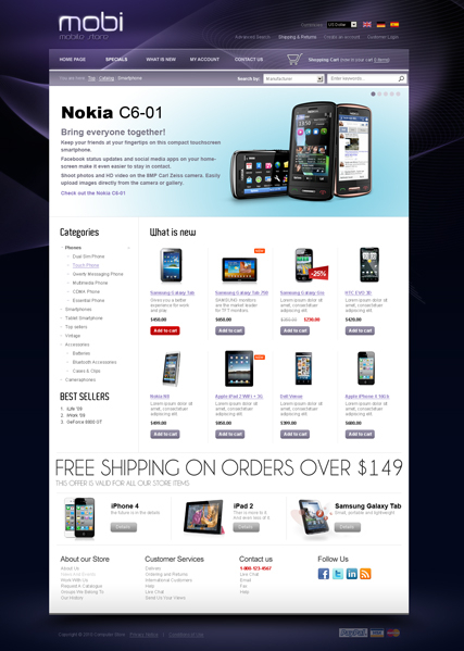 Cell Phone 2.3ver web template