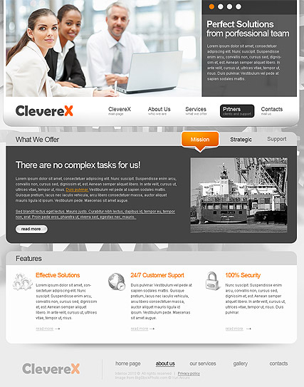 Clever Business web template