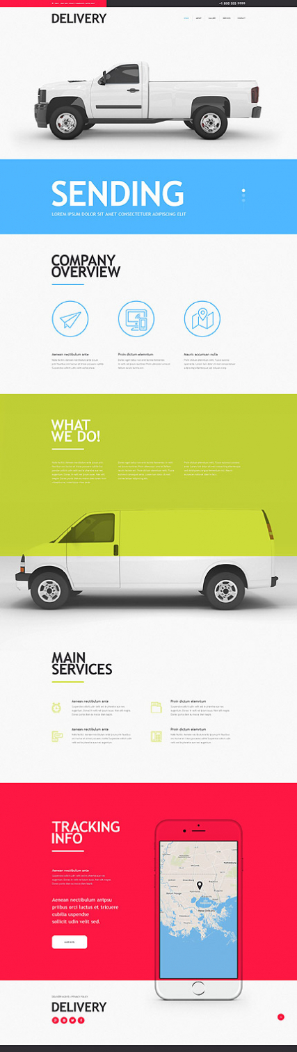 Delivery Services Muse Template