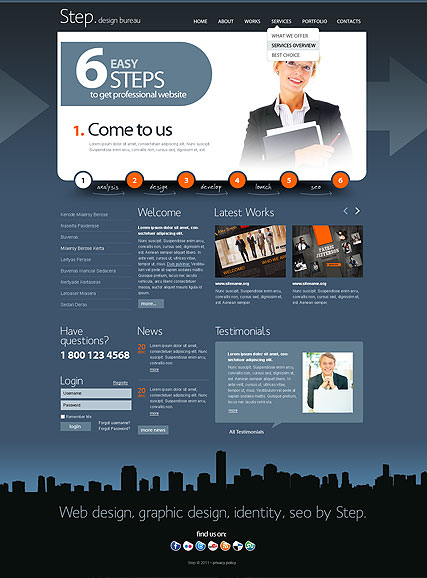 Design bureau v2.5 web template