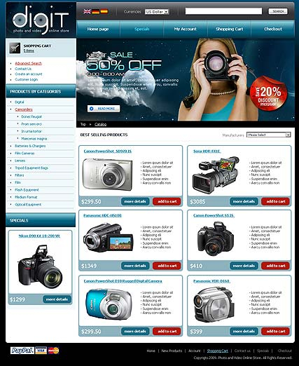 Digital Store web template