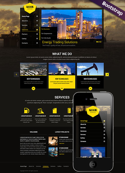 Gas and Oil web template