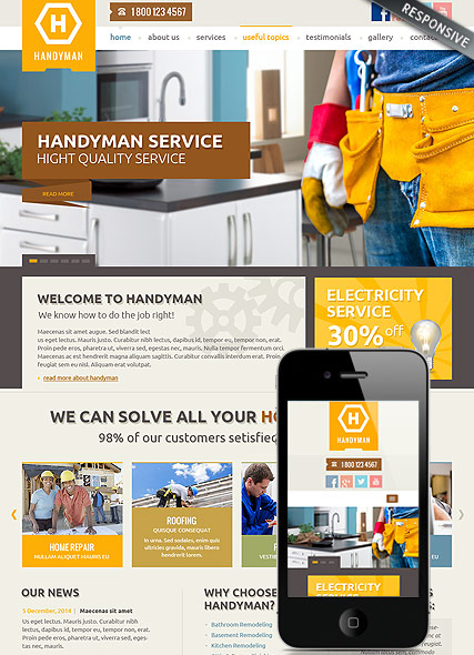 Handyman Service web template