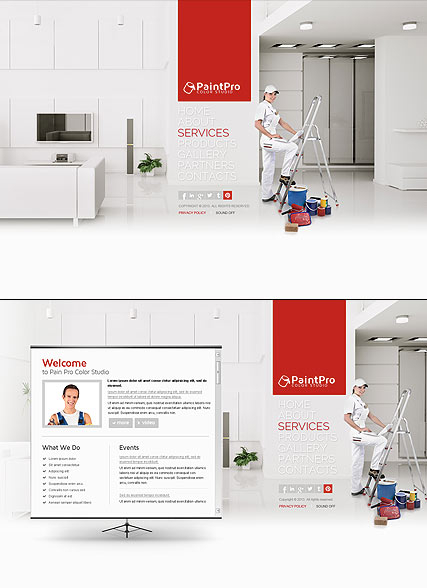 House Painting web template