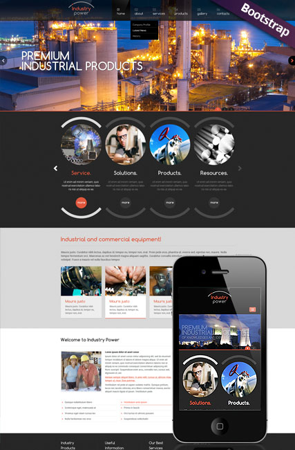 Industry Power web template