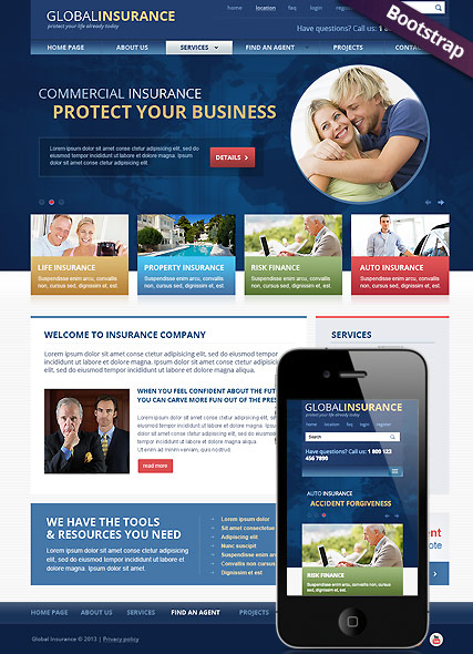 Insurance web template
