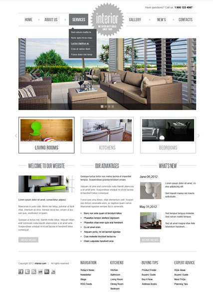 Interior v2.5 web template