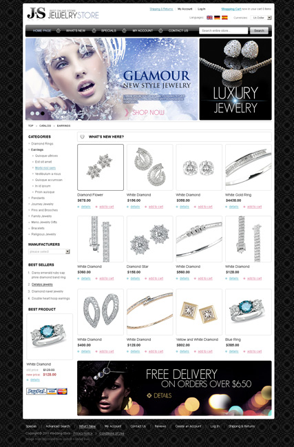 Jewelry store 2.3ver web template