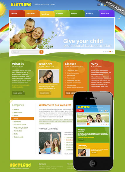 Kindergarten v3.0 web template