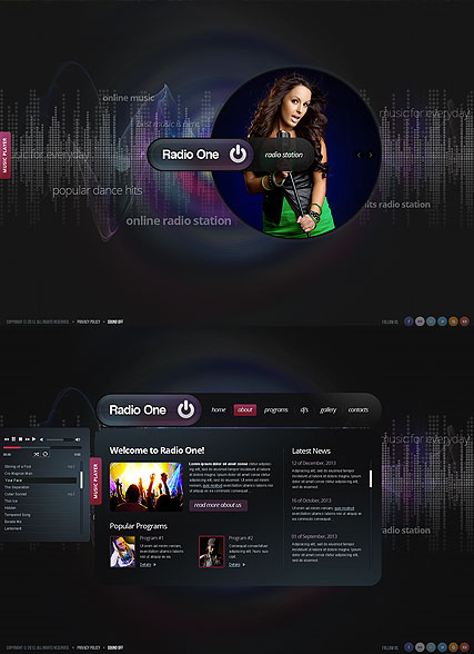 Radio One web template