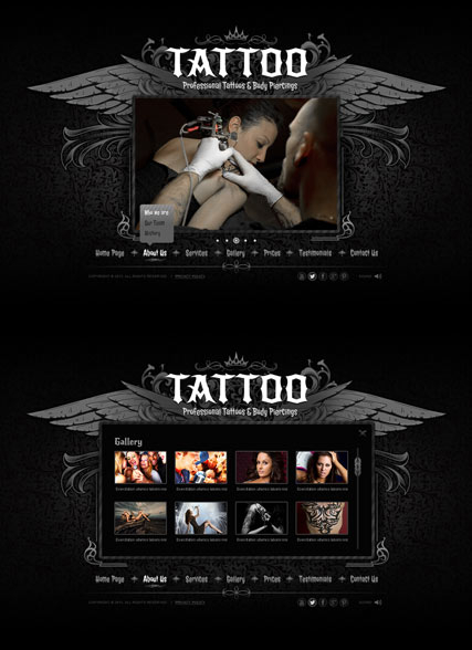 Tattoo web template