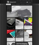 Business cards web template