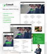 "Business Consulting" Adobe CC 2017 Muse Template