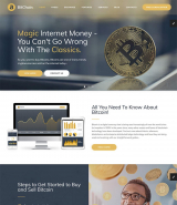 "Crypto Currency Exchange and Mining" website HTML template