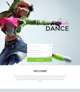 Dance Studio Responsive Landing Page Template