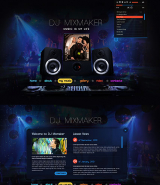 DJ Mix web template